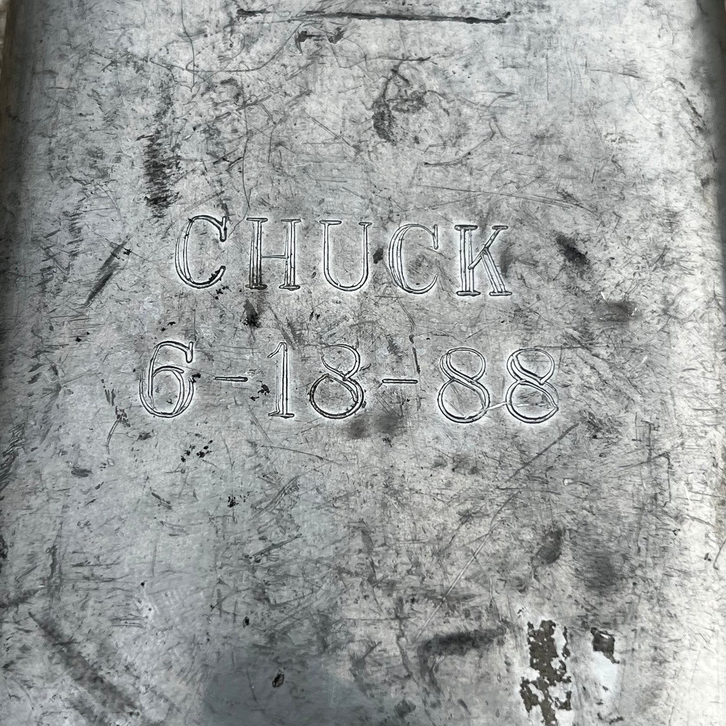 1988 pewter flask.