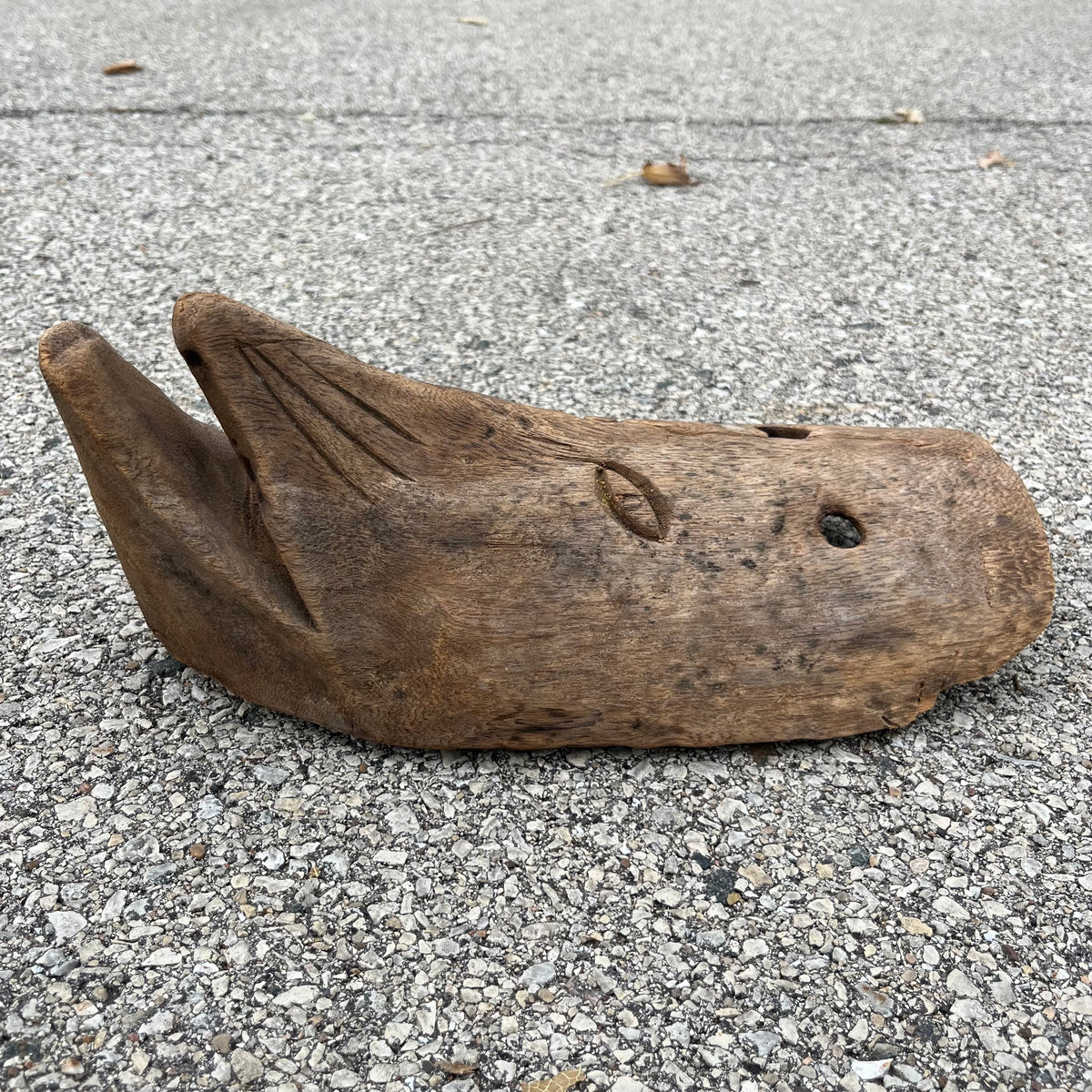 Vintage hand crafted Sardinian Carnival mask.