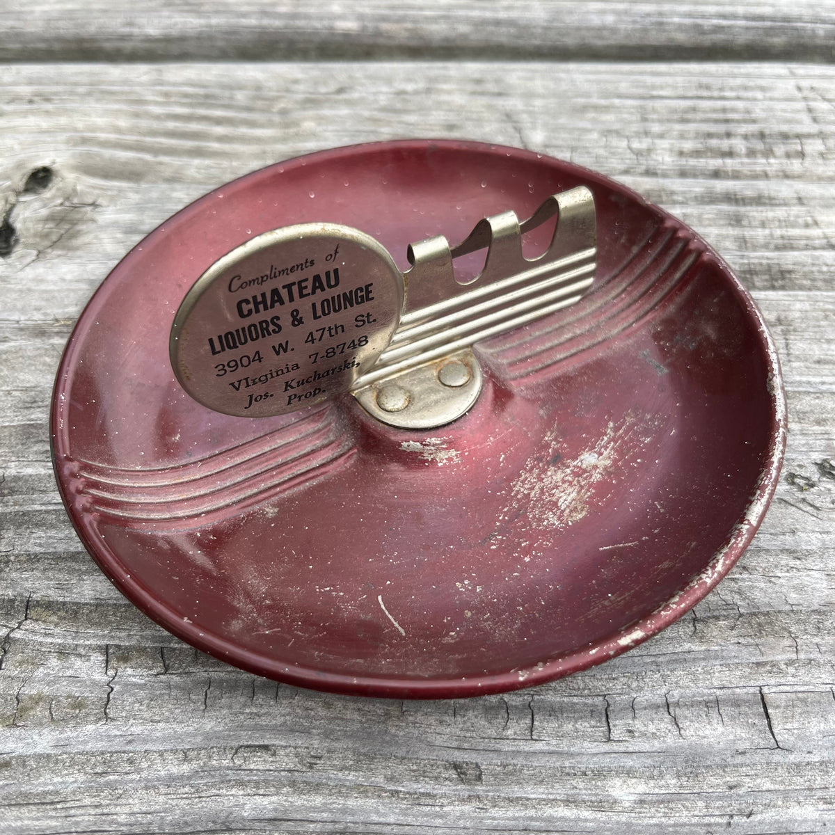 1950s Advertising ashtray.