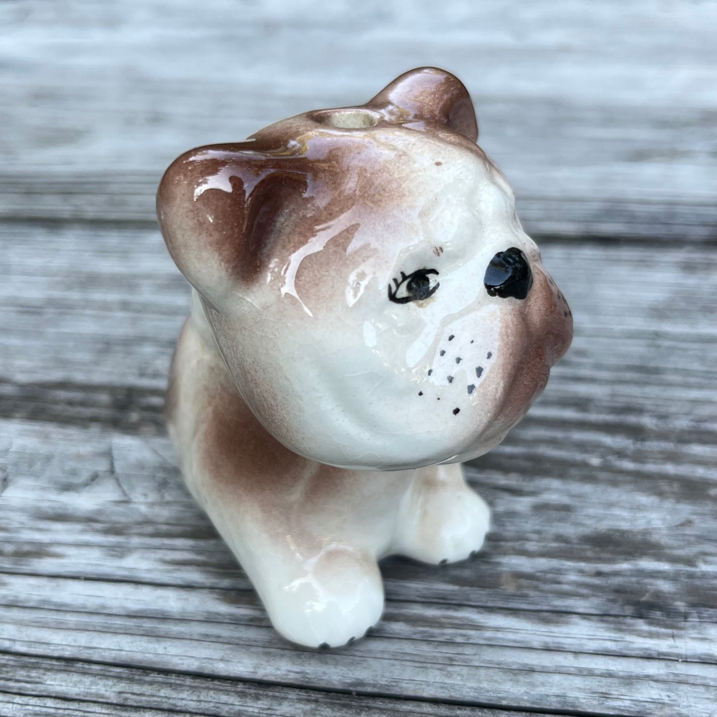 Vintage ceramic bulldog.