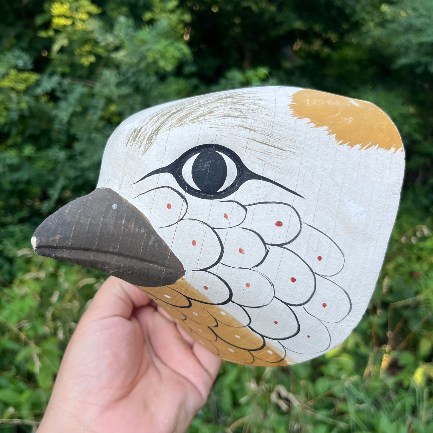 Vintage Argentinian Chané bird mask.