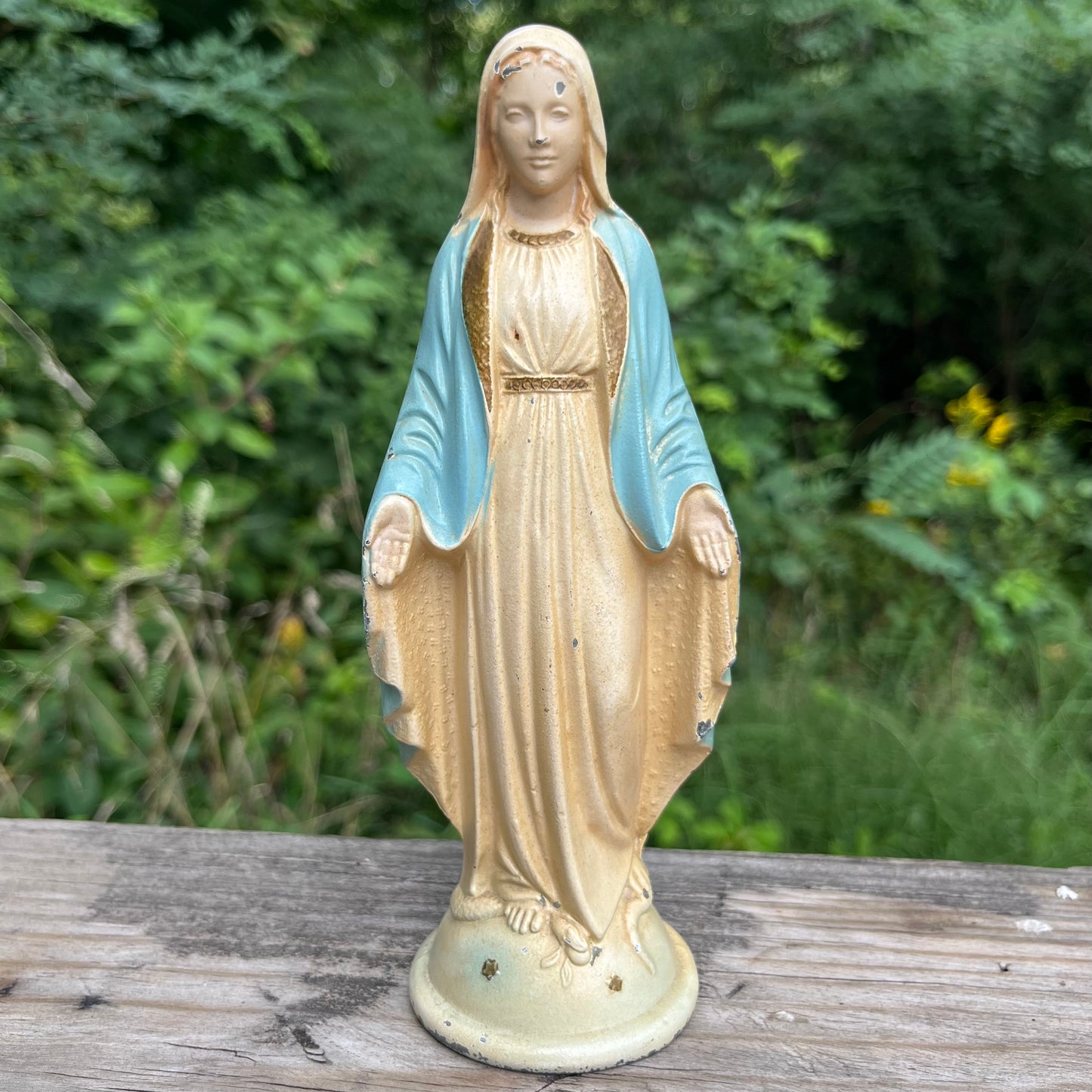 Vintage cast Mother Mary statue.