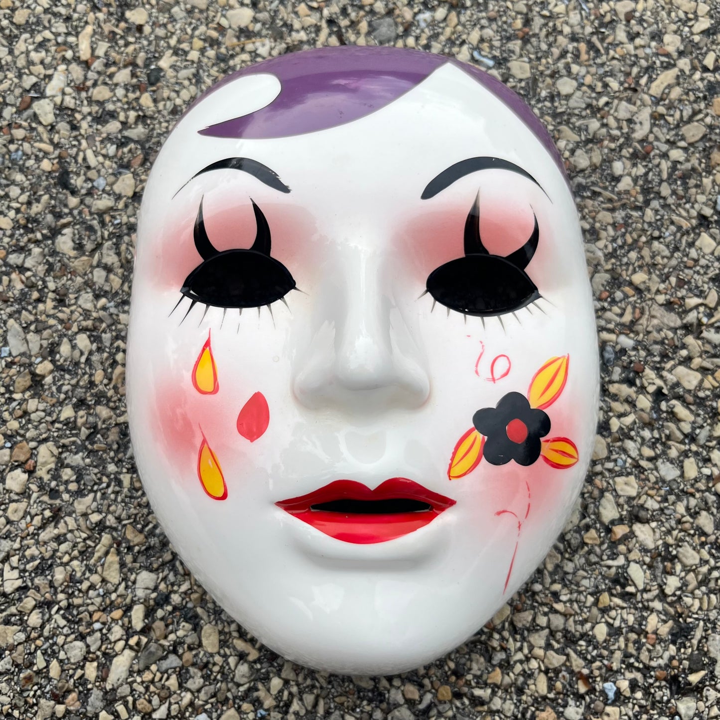 90s Ceramic clown mask.