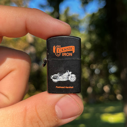 90s Classic iron mini flip lighter.
