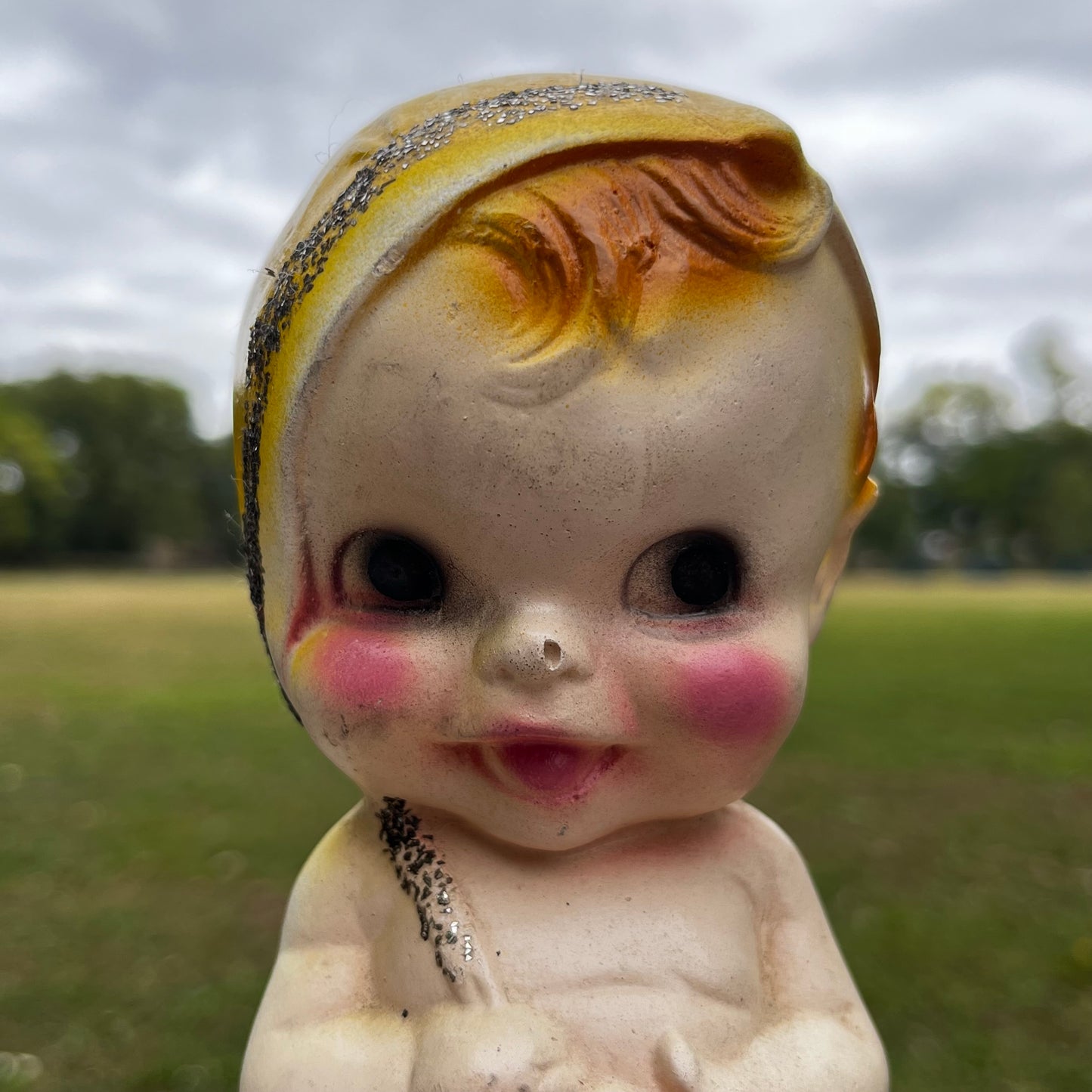 1940s Chalkware baby.