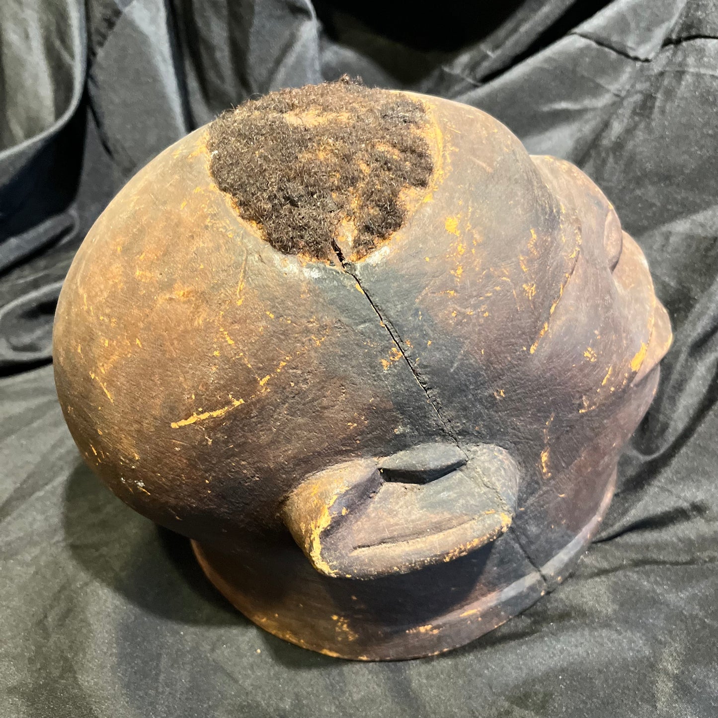 1940s African Lipiko Makonde helmet.