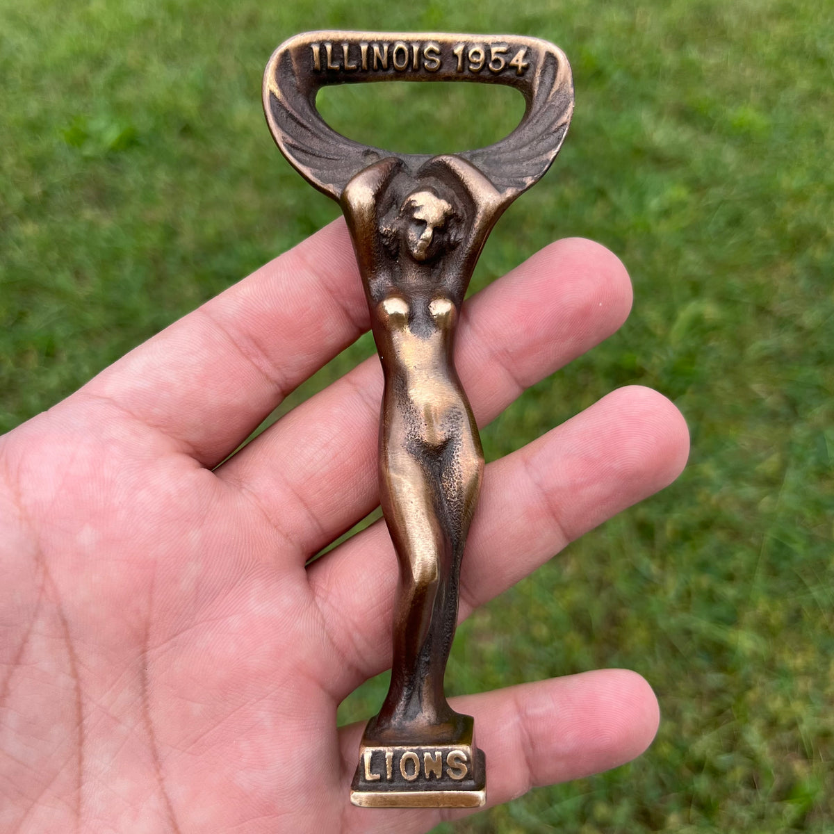 1954 Bronze Lions bottle opener.