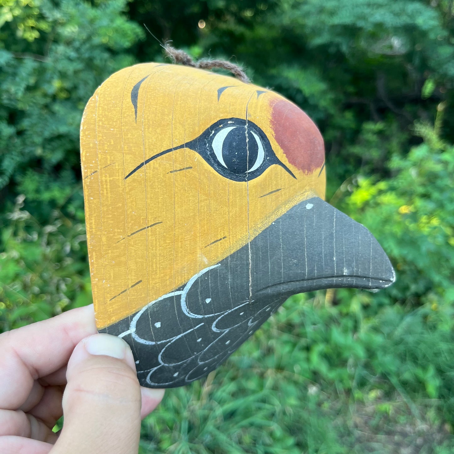 Vintage Argentinian Chané bird mask.