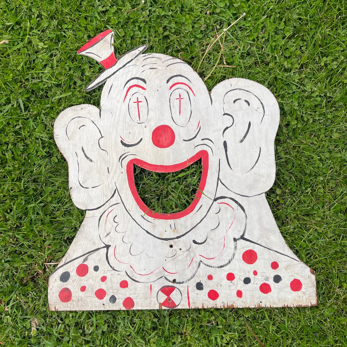1950s Wooden clown game.
