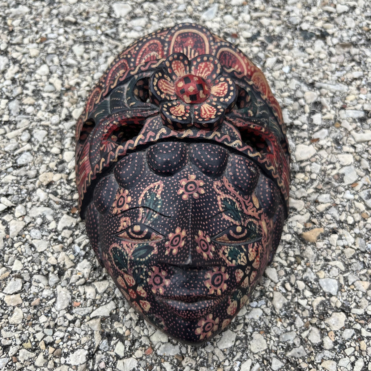 Vintage Balinese Batik mask.