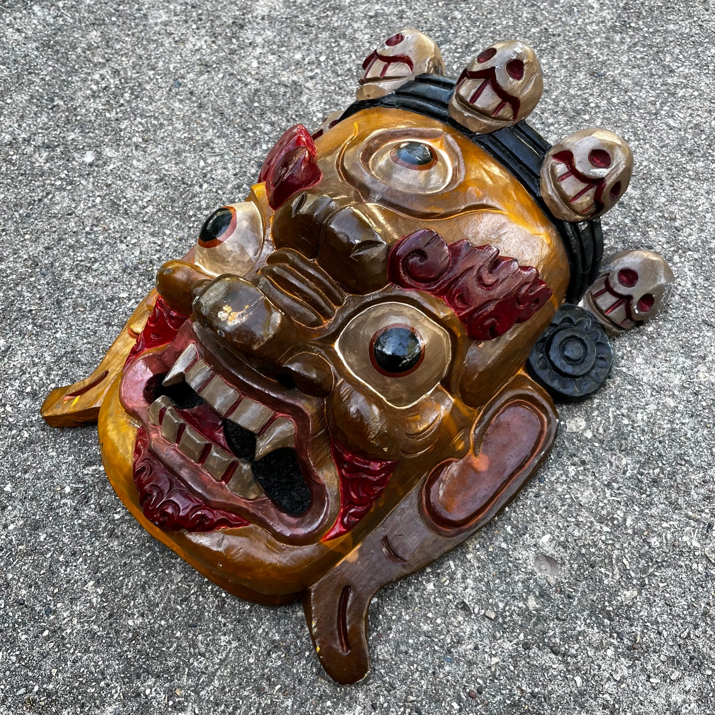 Vintage Nepali Bhairab Mahakala mask.