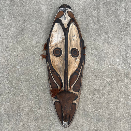 Vintage hand crafted Sepik Mwai mask.