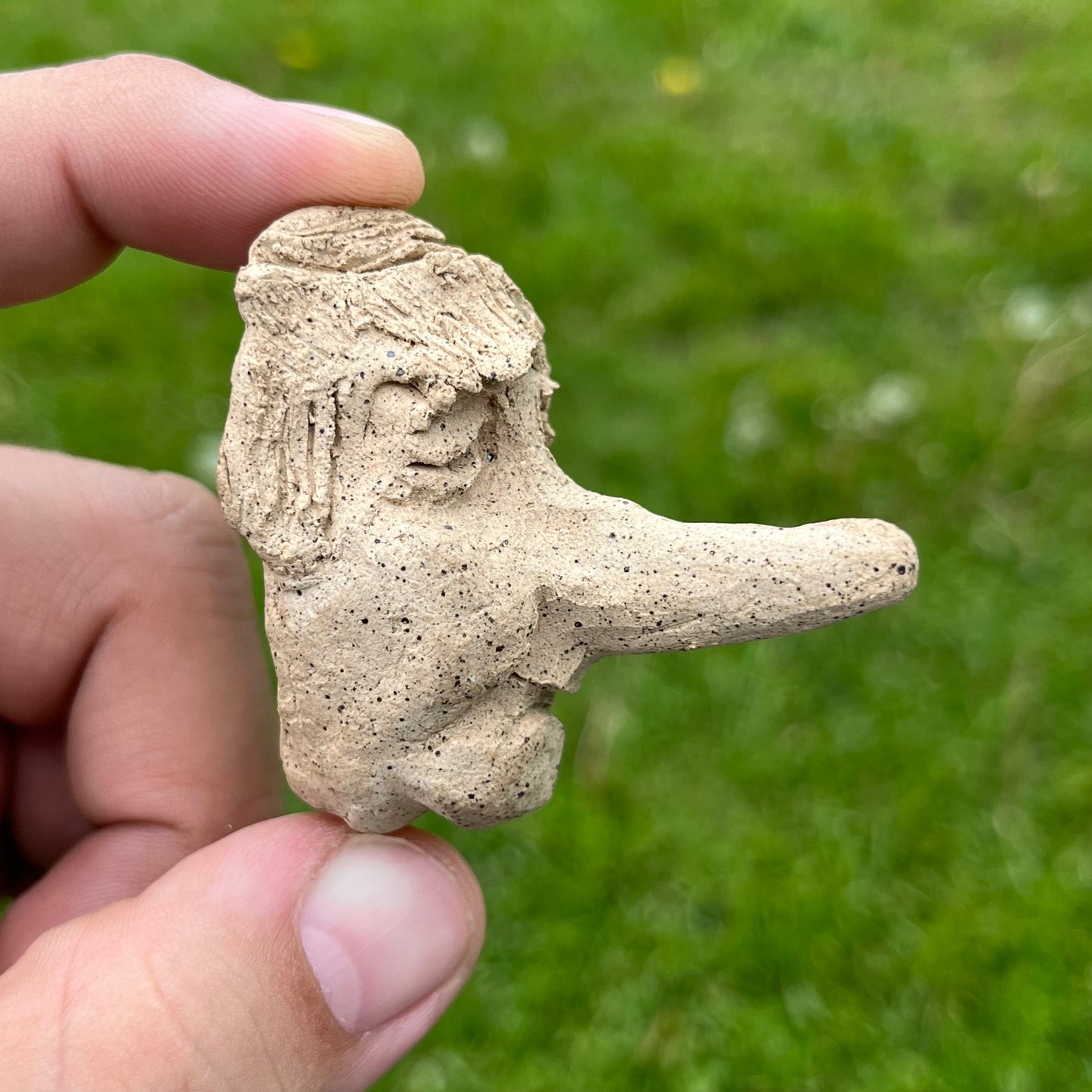 90s Clay sculture by Charlotte Burgess.