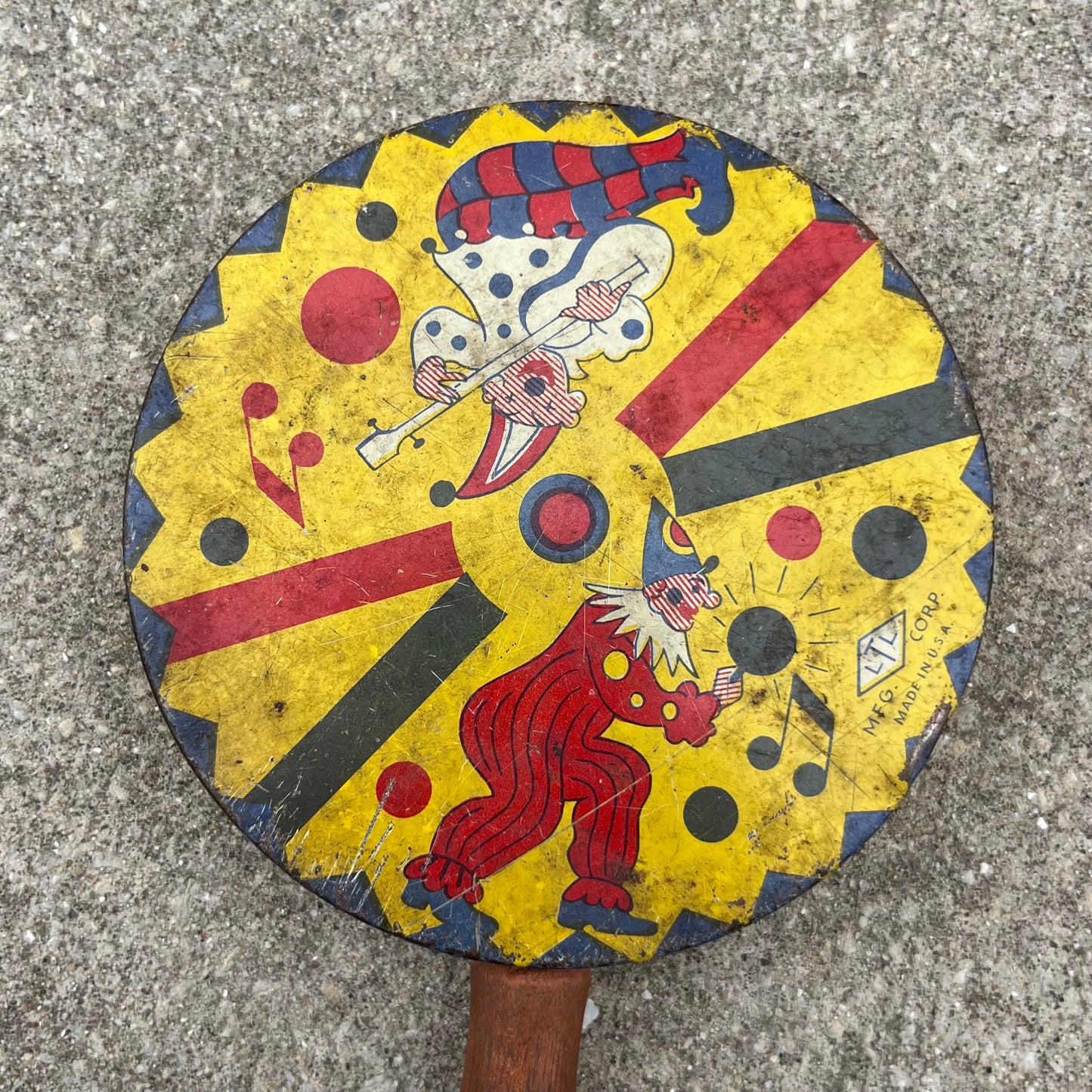 Antique circus clown noise maker.