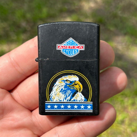 90s America Motorcycles flip lighter.