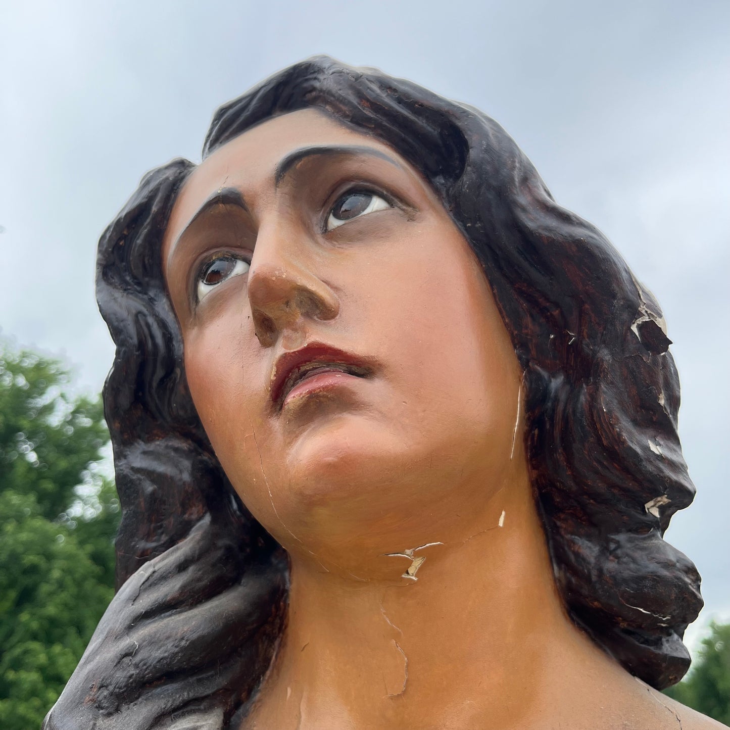 Early 1900s Panamanian Santa María la Antigua bust.