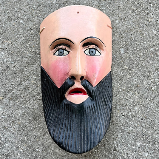Vintage ceremonial Spaniard mask.