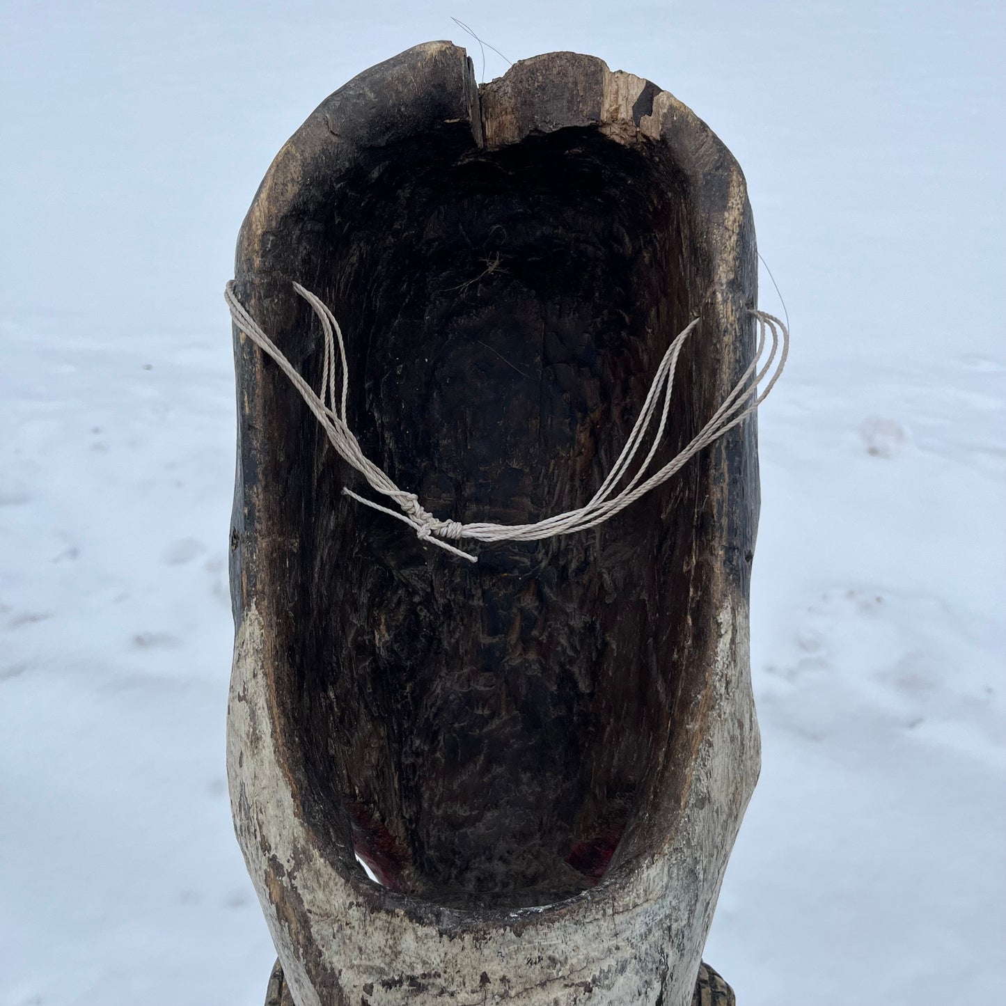 Early 1900s Wooden crow mask.