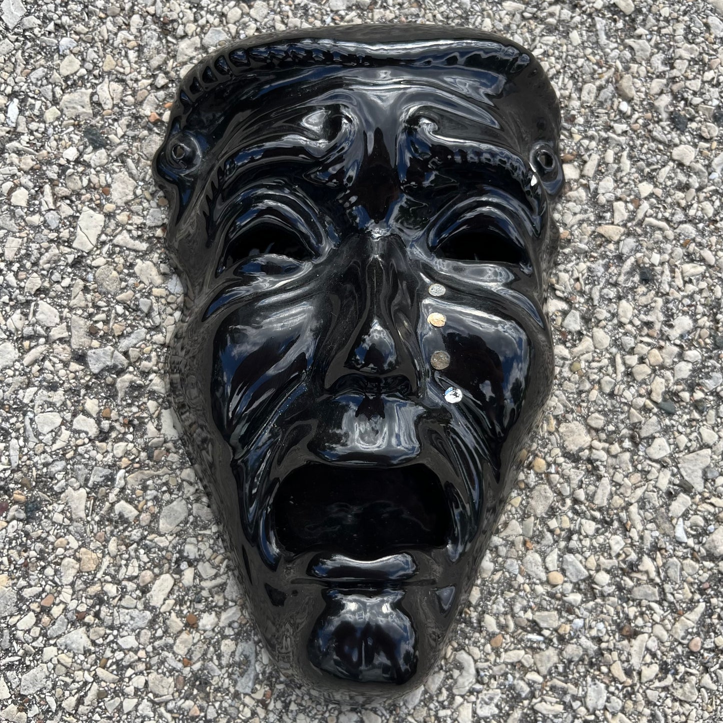 Vintage ceramic drama mask.