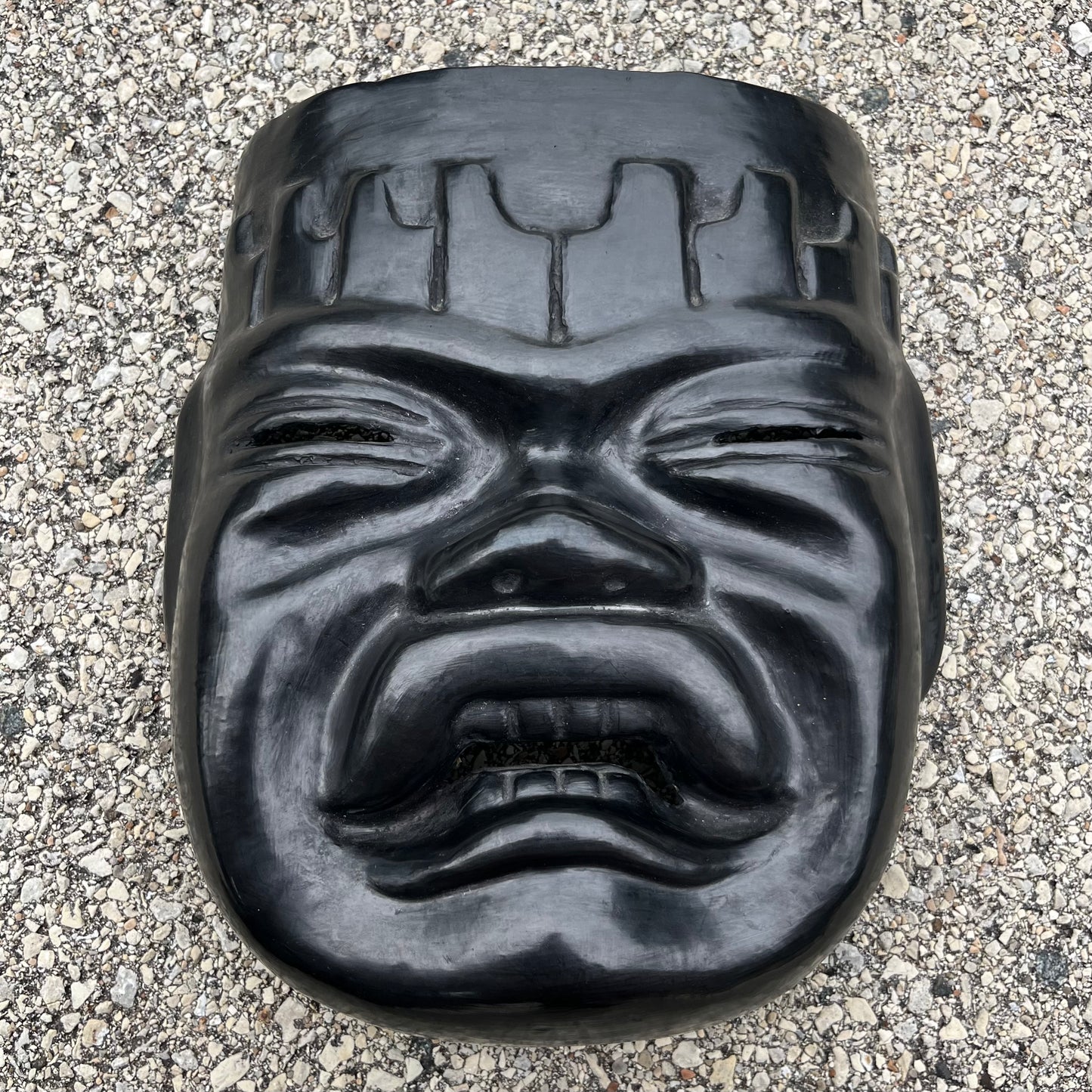 Vintage Oaxacan clay mask.