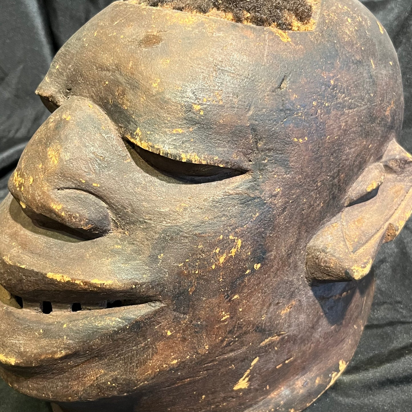 1940s African Lipiko Makonde helmet.