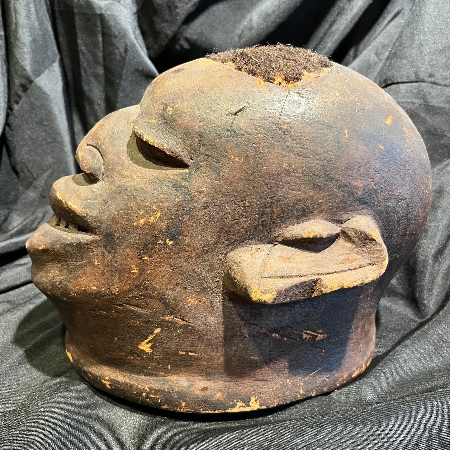 1940s African Lipiko Makonde helmet.