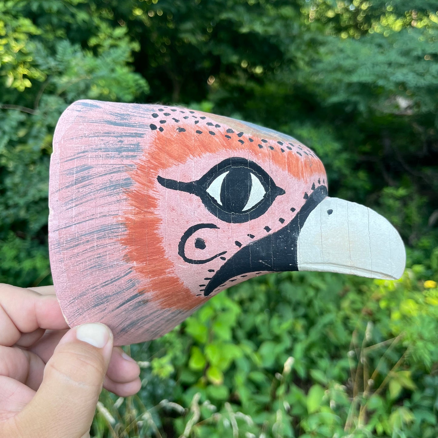 Vintage Argentinian Chané bird mask.