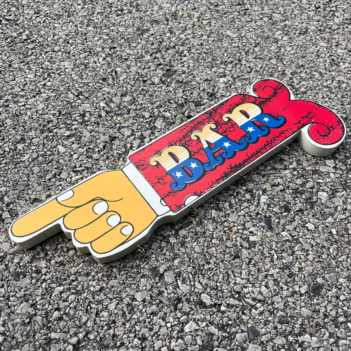 Vintage “Bar” key hook.