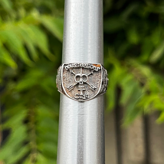 Vintage Sterling special forces ring. Size 8.