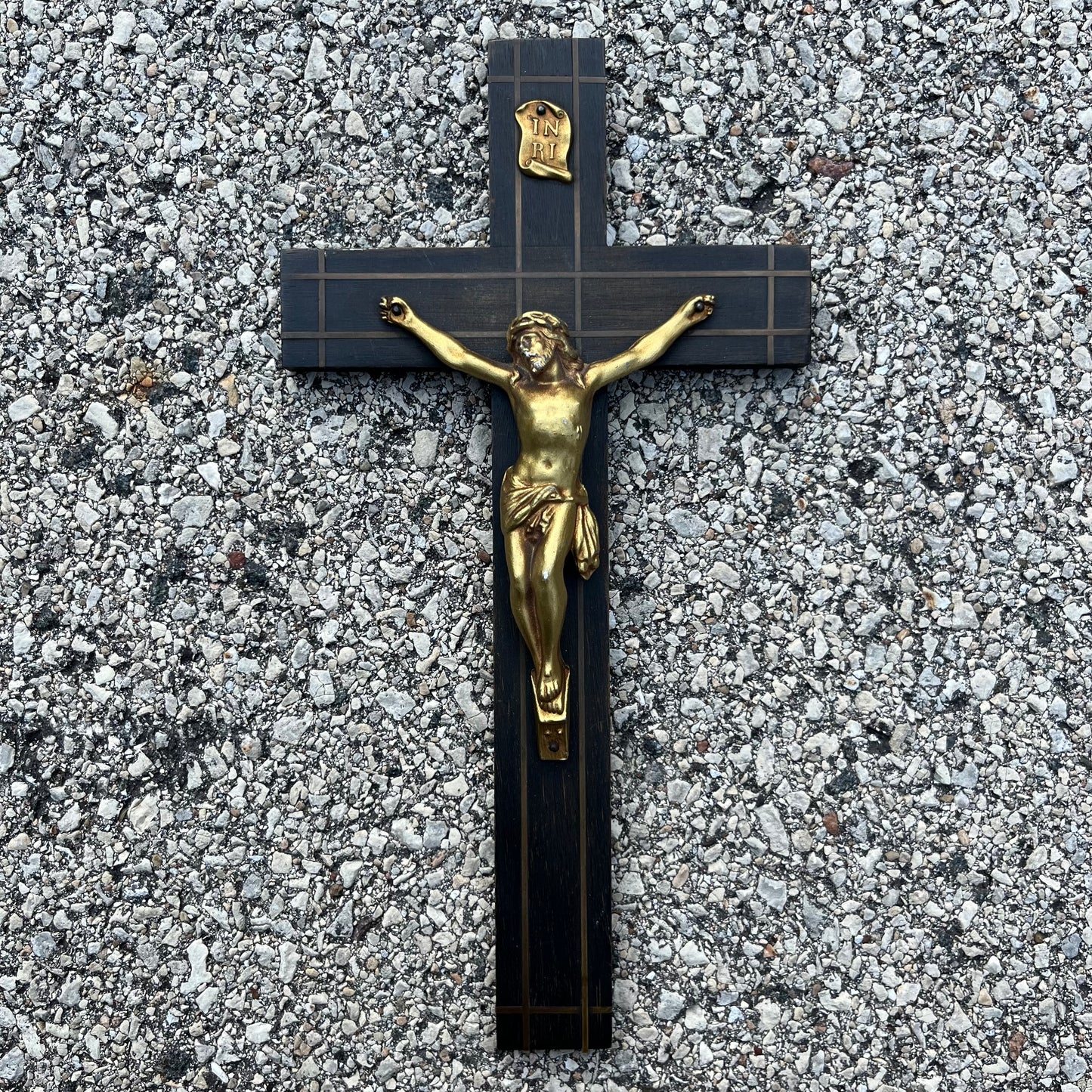 Vintage wooden crucifix.