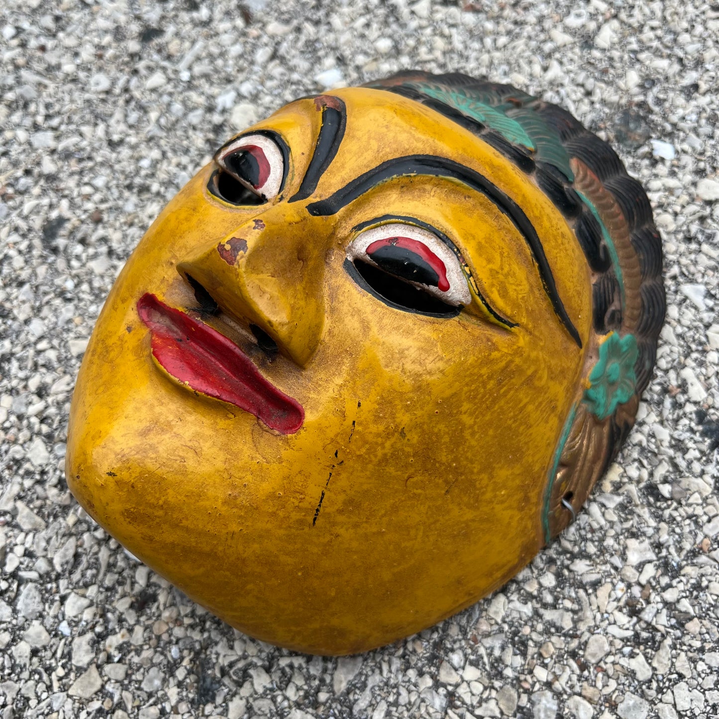 Vintage Javanese dance mask.