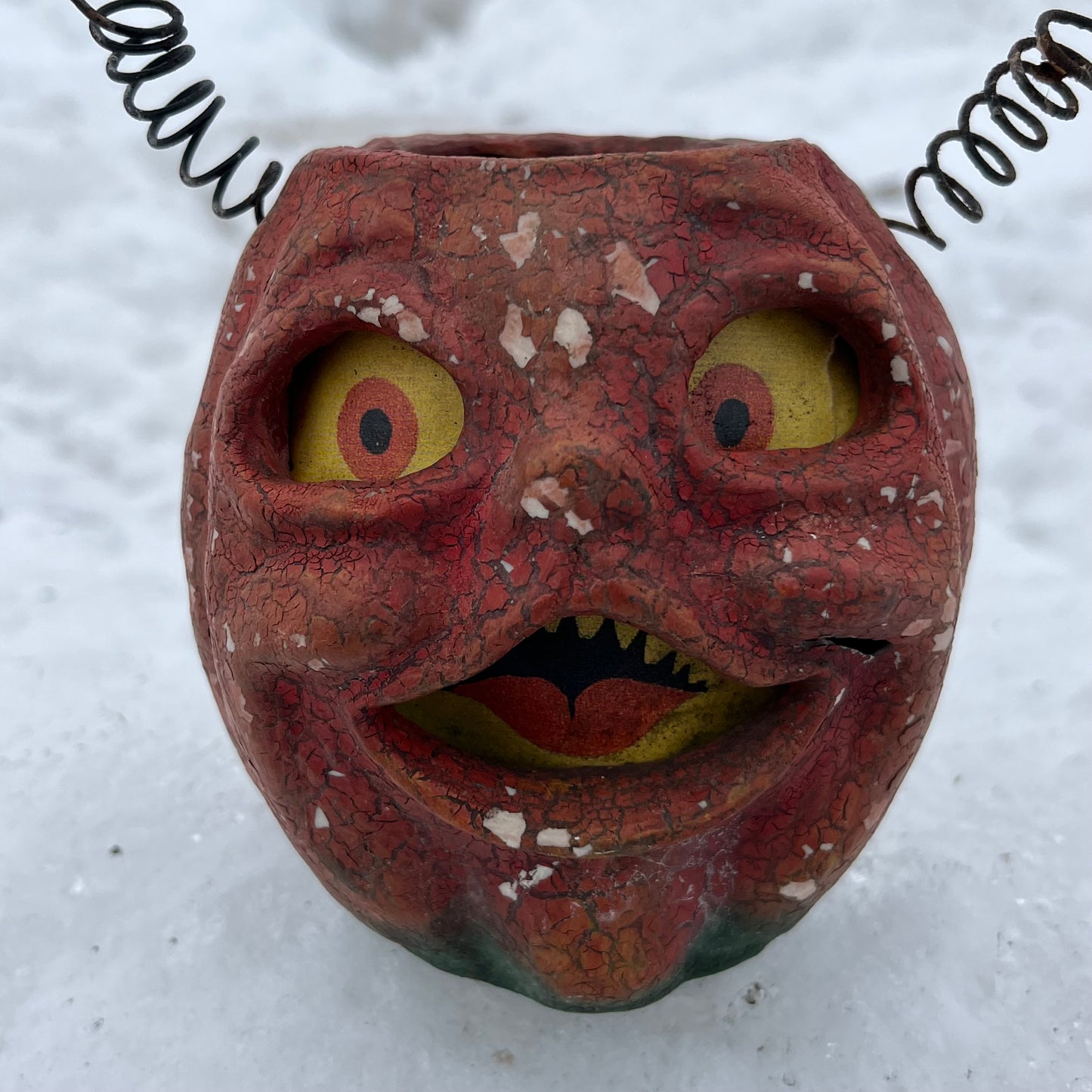Vintage Paper mache pumpkin head.