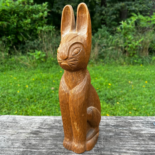 Vintage hand carved rabbit.