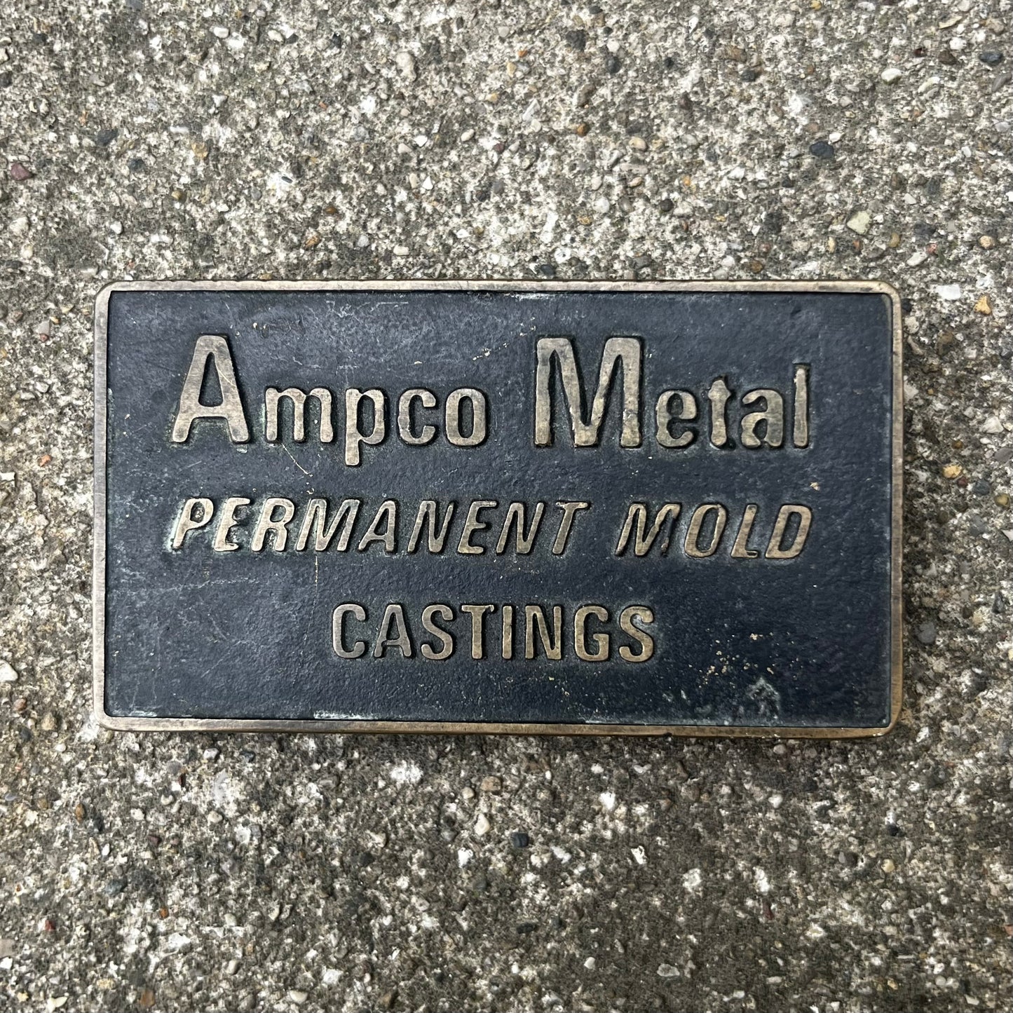 Vintage Ampco Metal belt buckle.