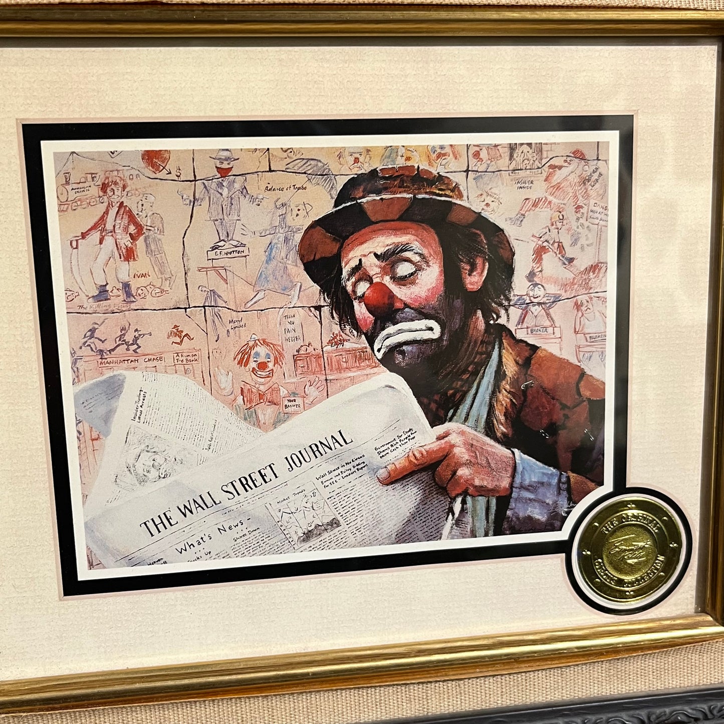 90s Emmet Kelly Jr. O.G. circus collection print.