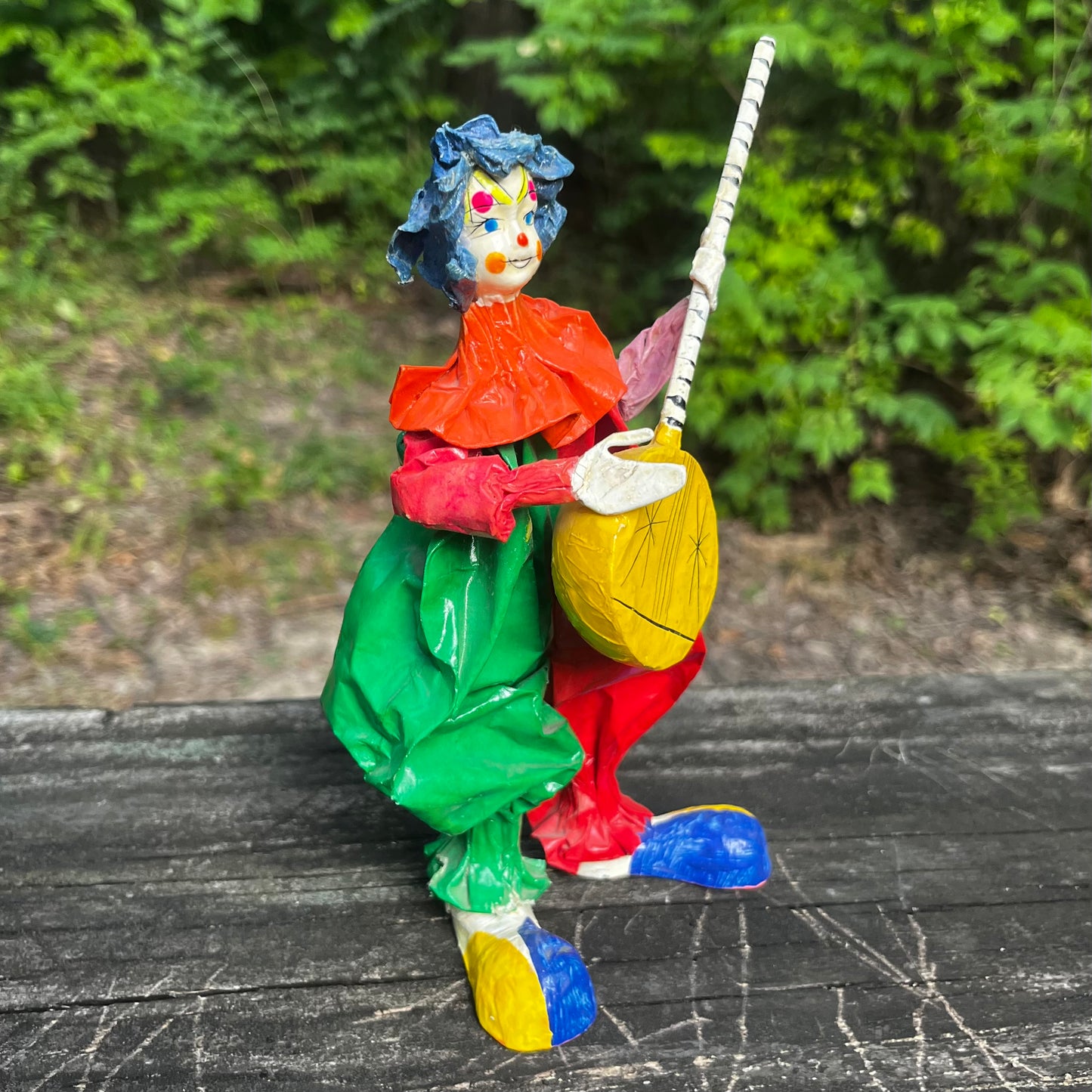 Vintage paper mache clown.