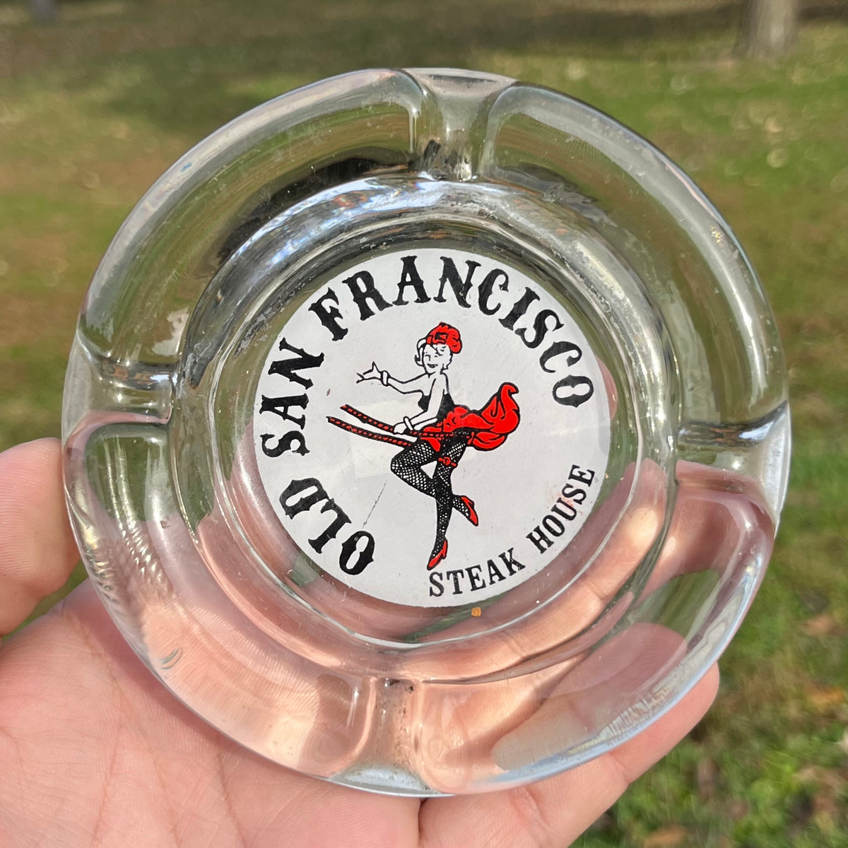 1970s Old San Francisco steak house ashtray.