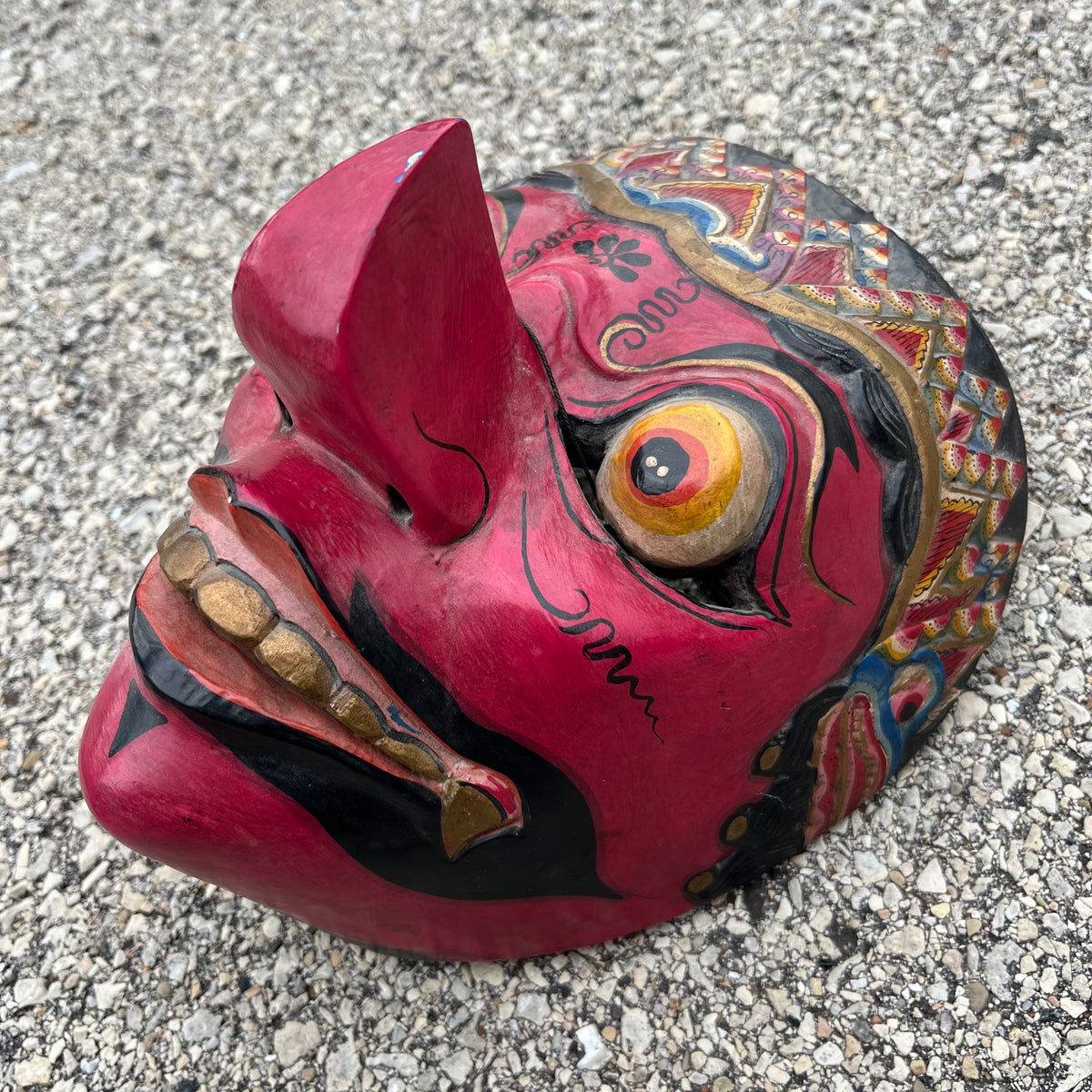 Vintage Javanese dance mask.