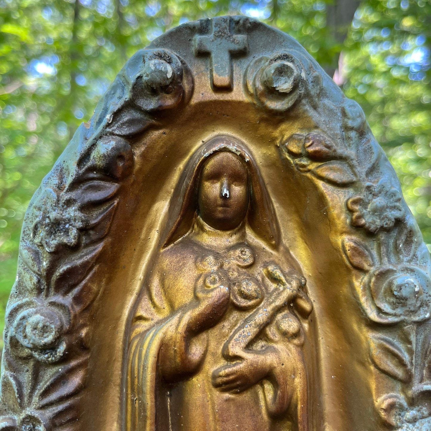 1960s Chalkware St. Theresa statue.