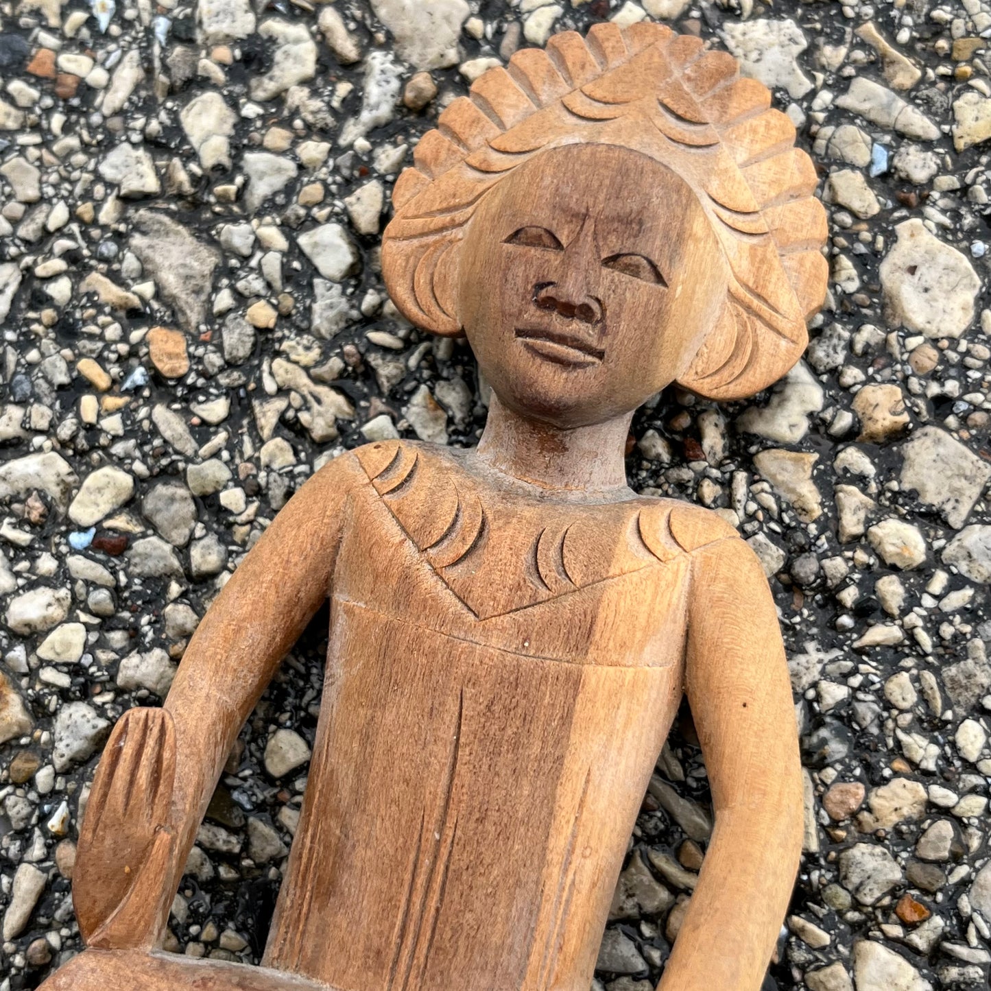 Vintage Balinese wood carving.