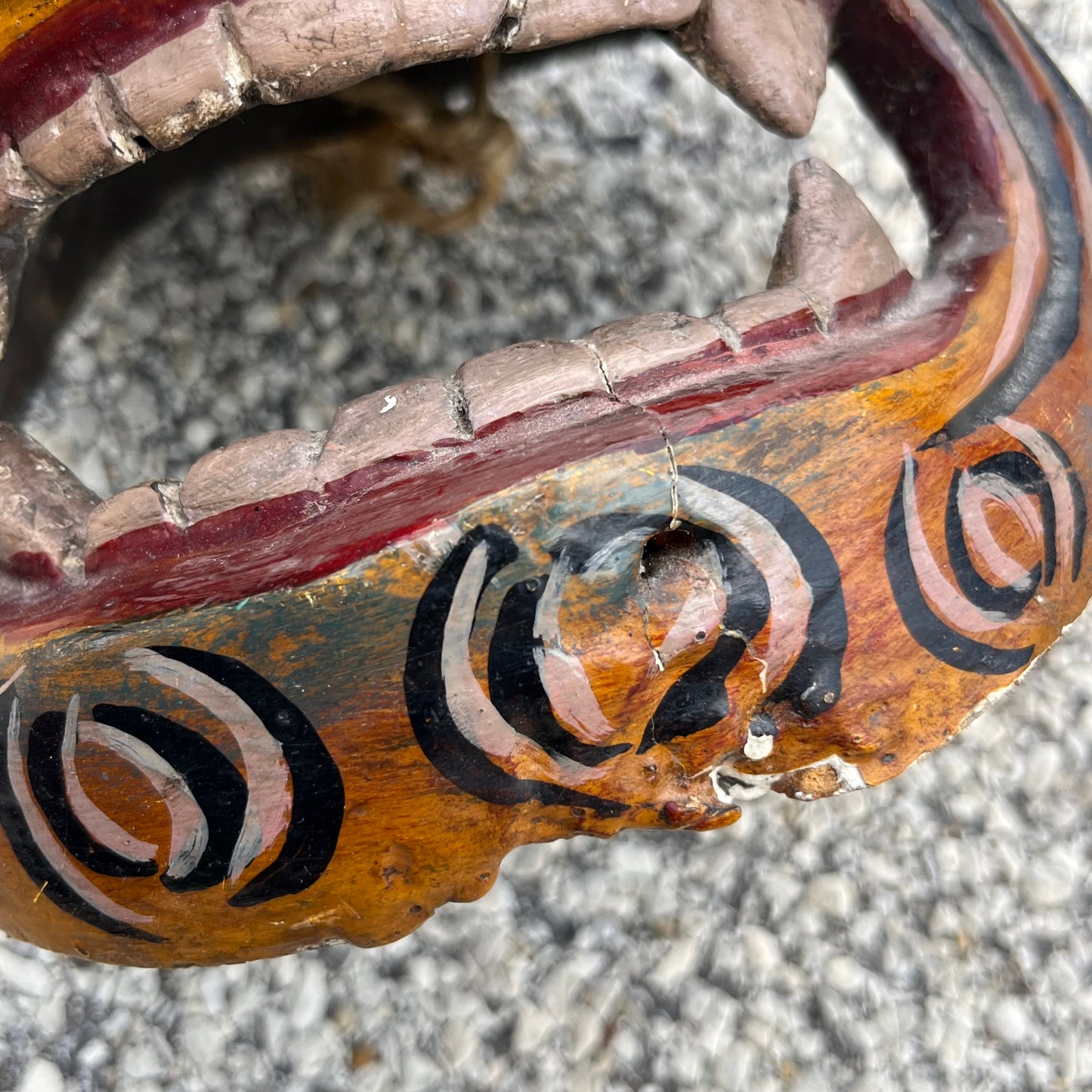 Vintage hand crafted jaguar mask.