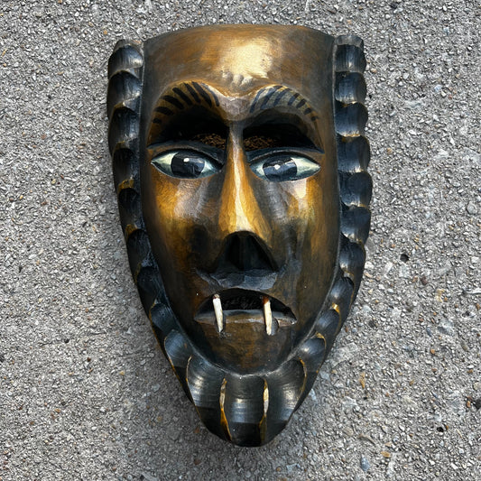 Vintage Wolf man mask from Monterrey, Mexico.