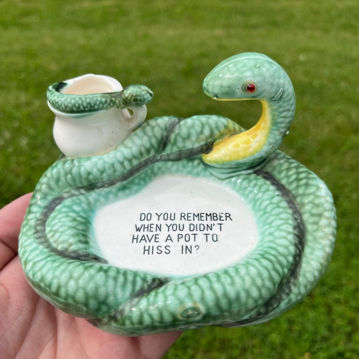 1950s Snake ashtray.
