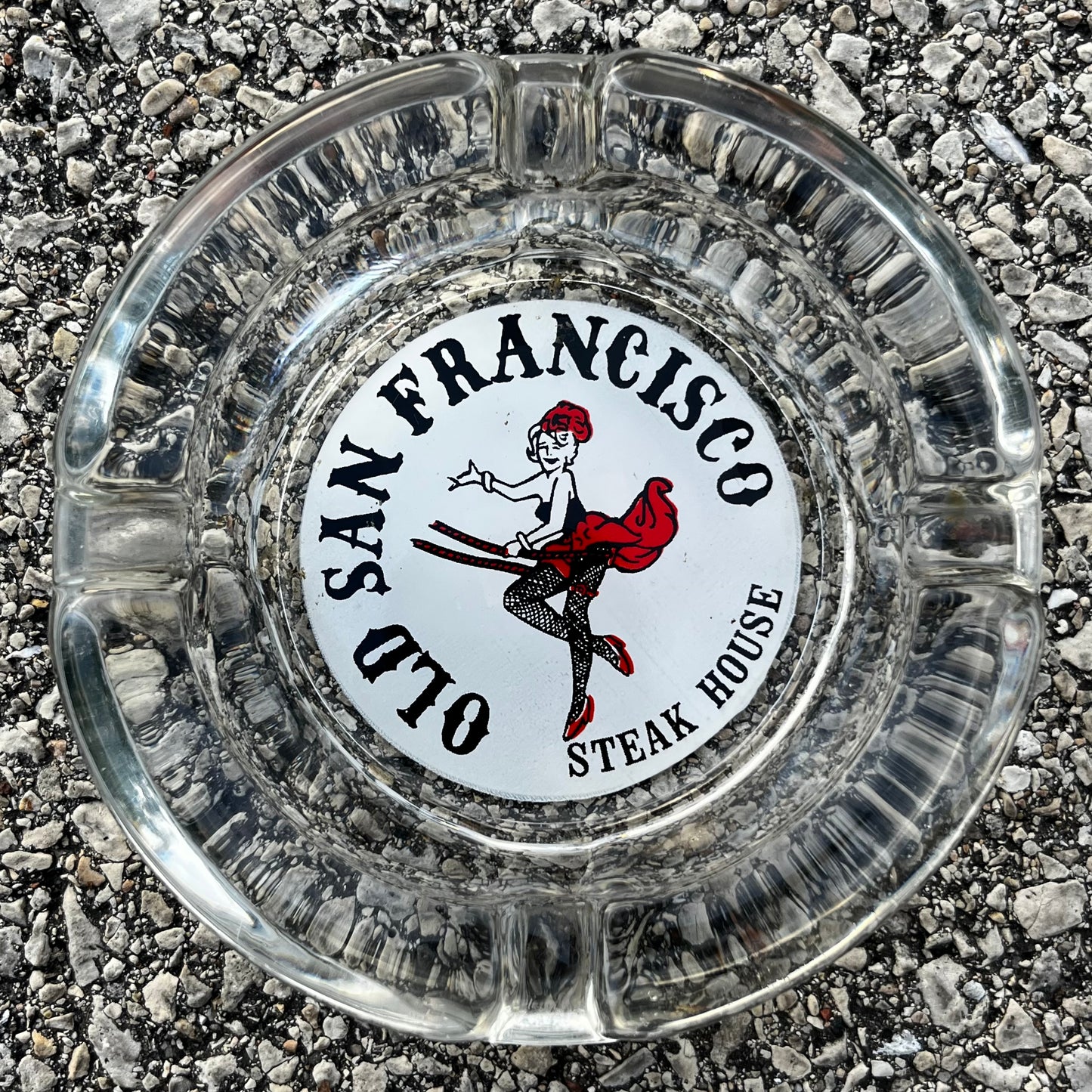 1970s Old San Francisco steak house ashtray.