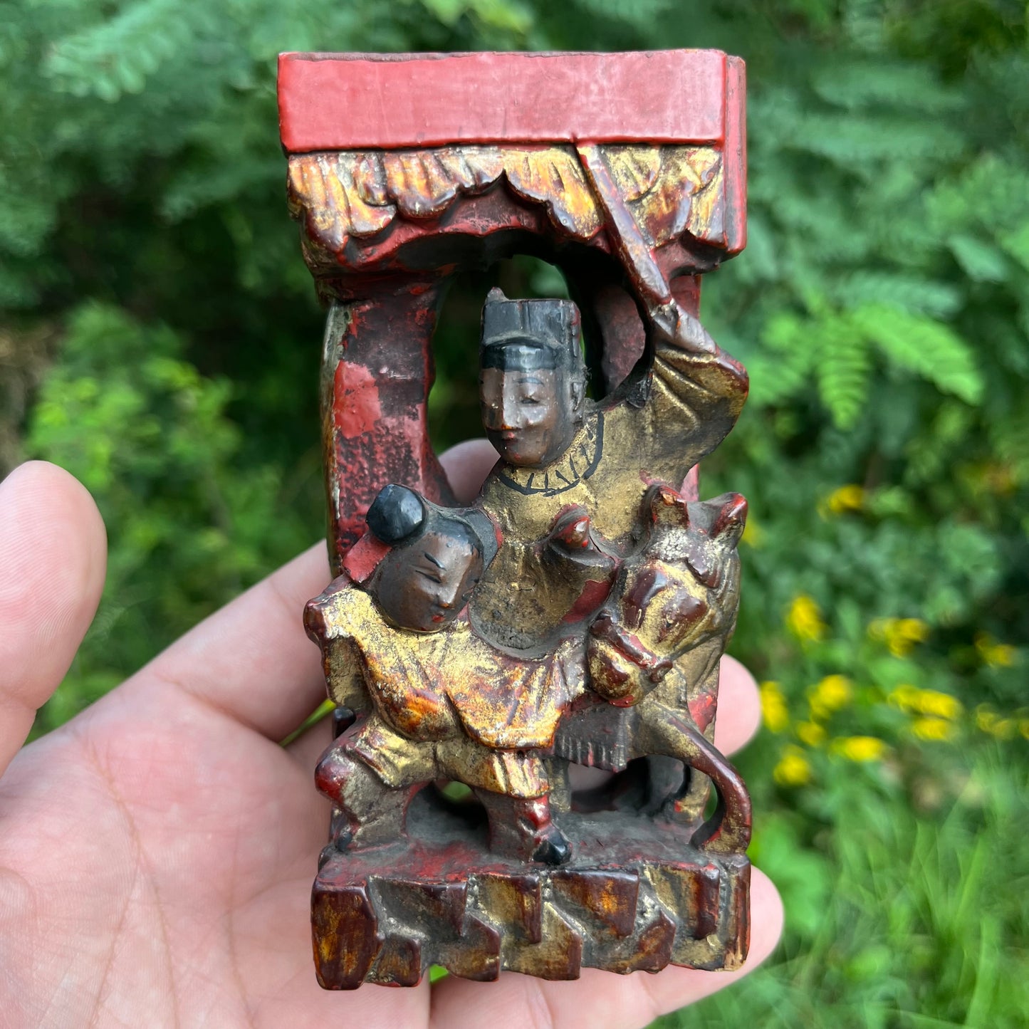 Antique Chinese wood carving.