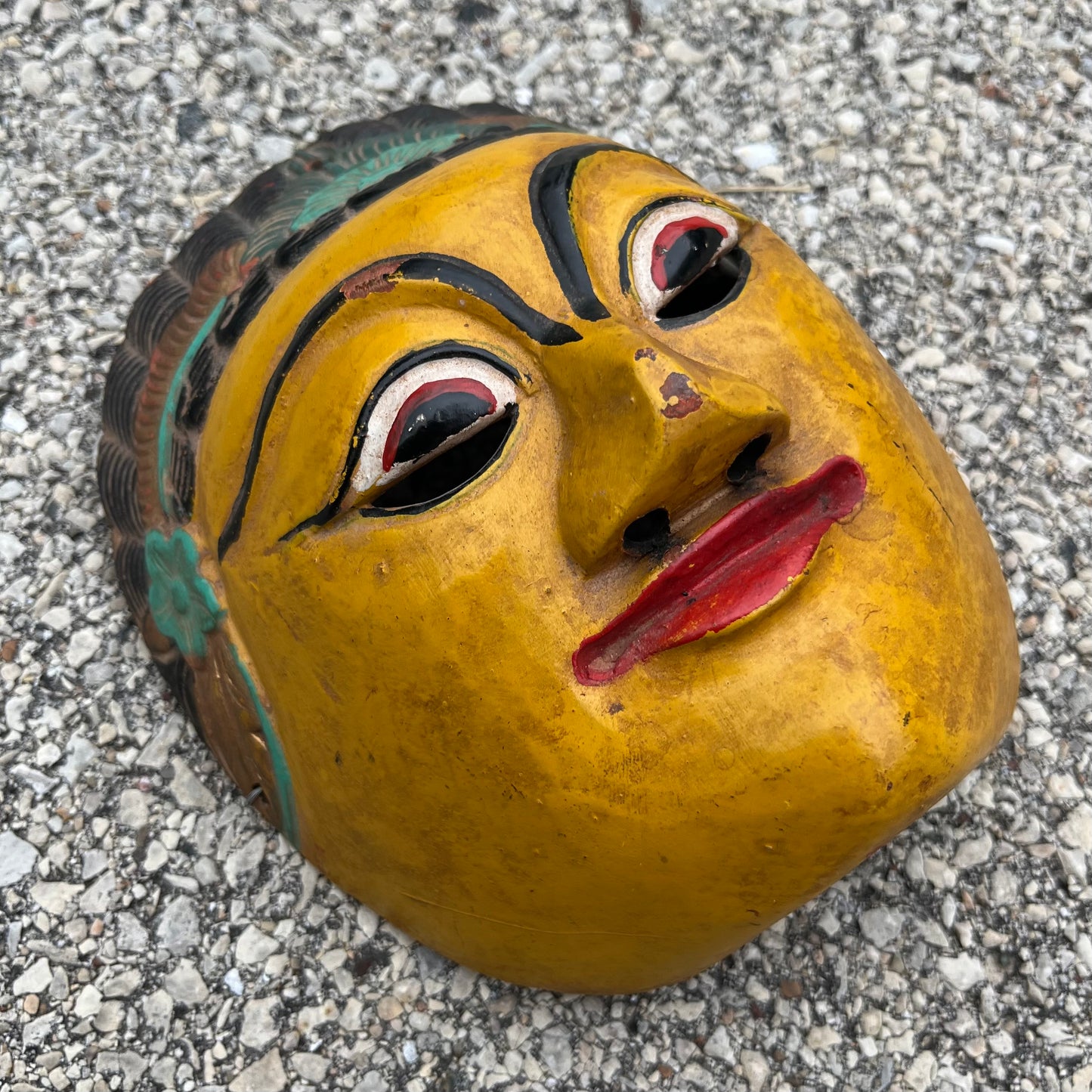 Vintage Javanese dance mask.