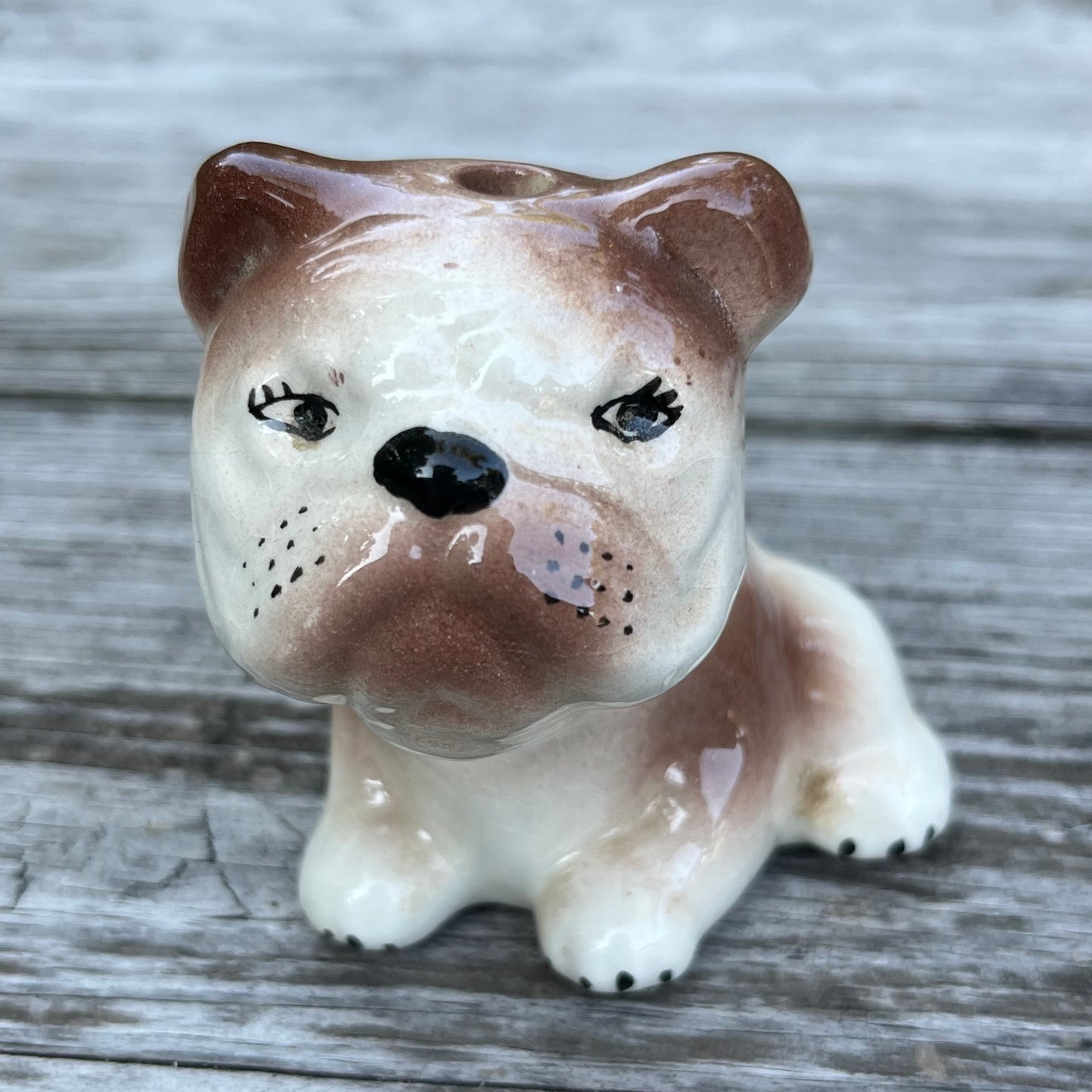 Vintage ceramic bulldog.