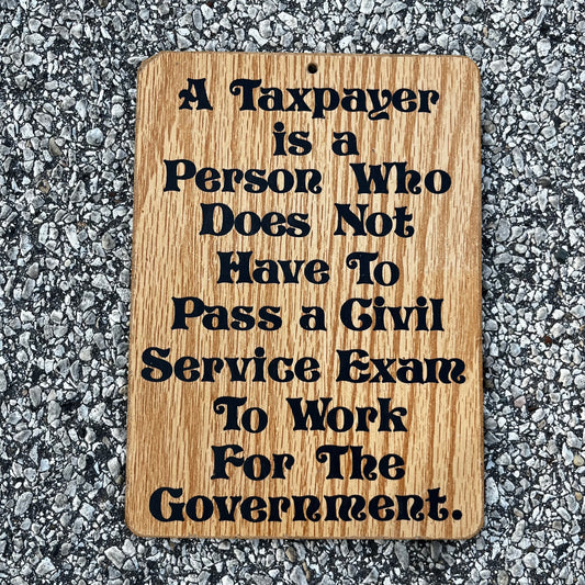 Vintage comical novelty sign.