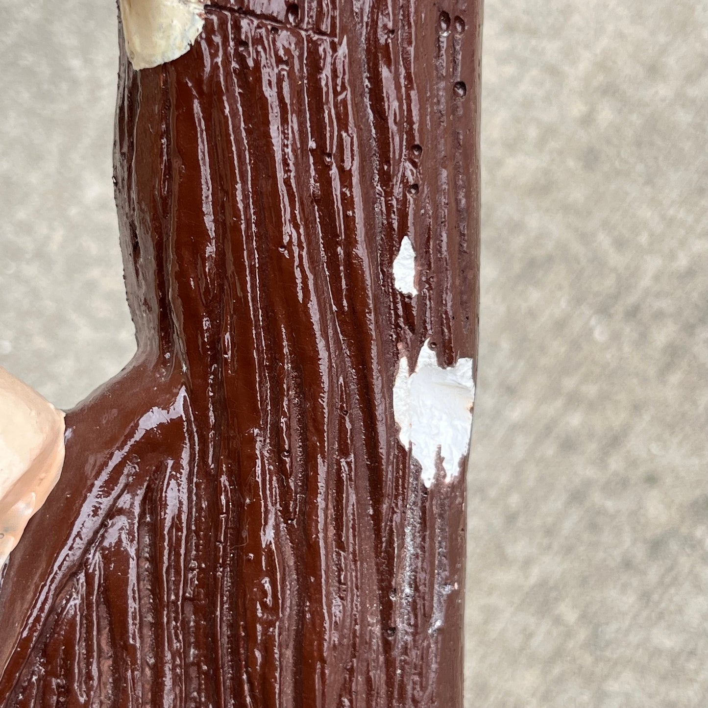 Large 1970s chalkware crucifix.