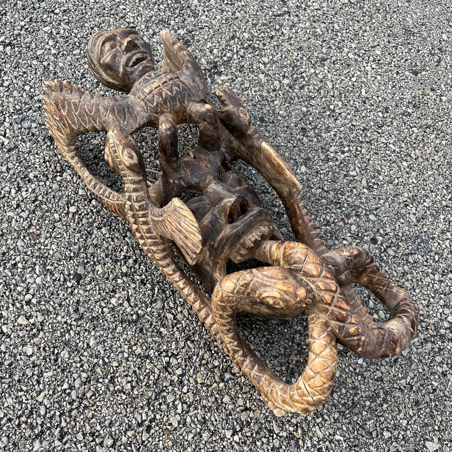 1950s Cherub devil mask from Jaleaca de Catalan.